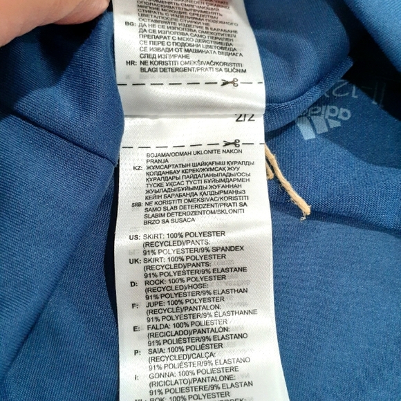 Adidas Girl's Club Tennis Skirt Tech Indigo Size M - Picture 7 of 9